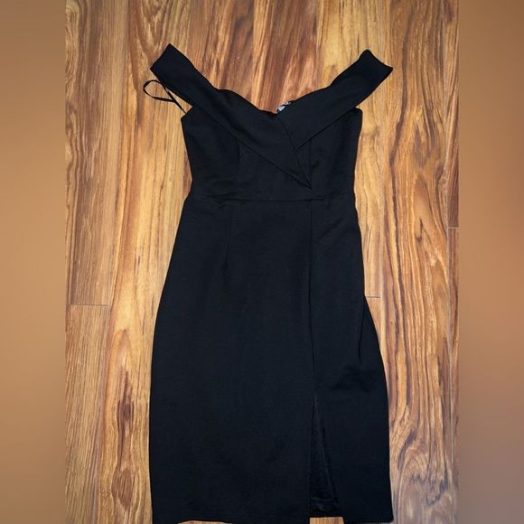 Lulu's Elegant Black Off-Shoulder Midi Dress - Picture 6 of 10